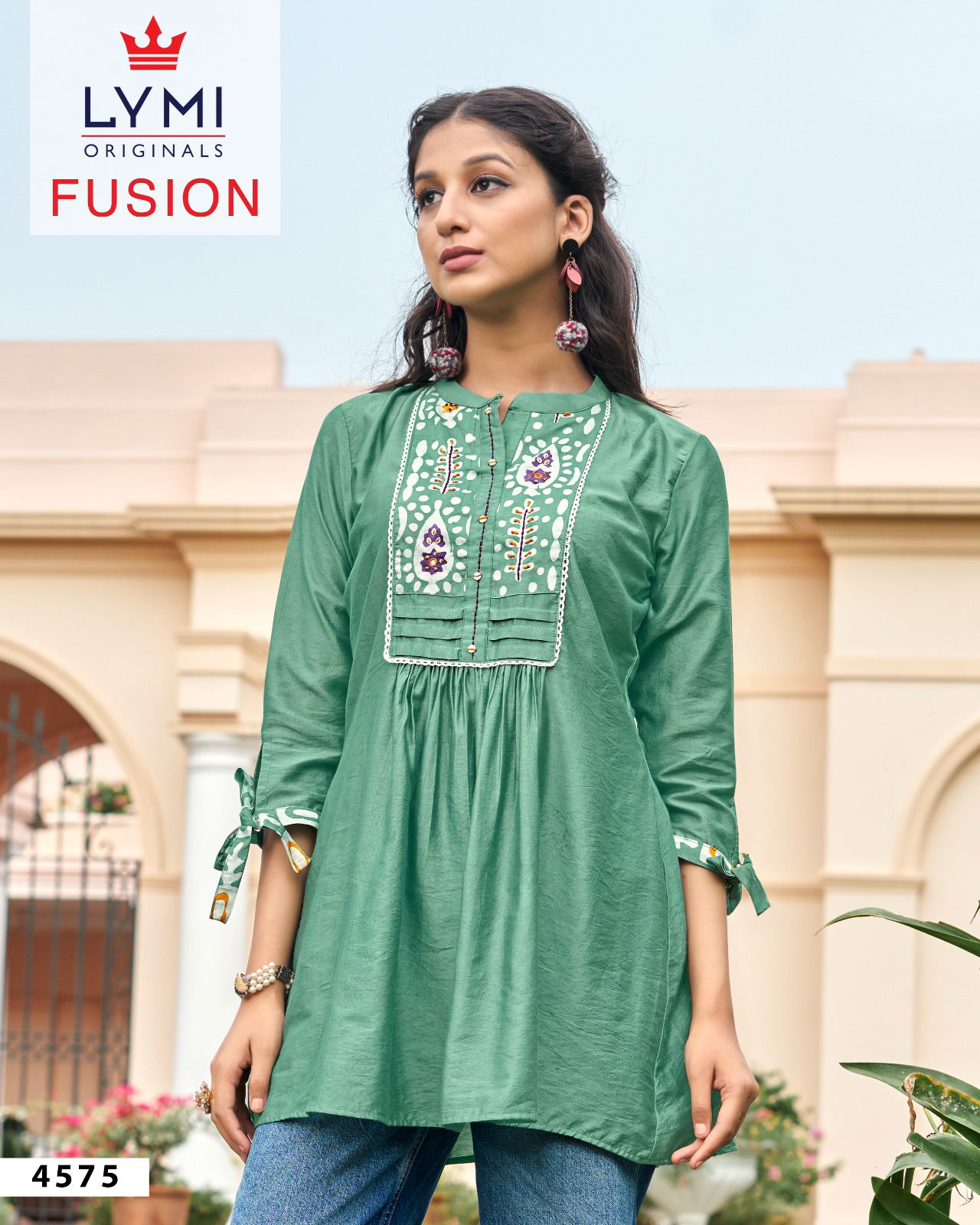 Lymi Fusion Trending Designer Western Ladies Top Catalog
